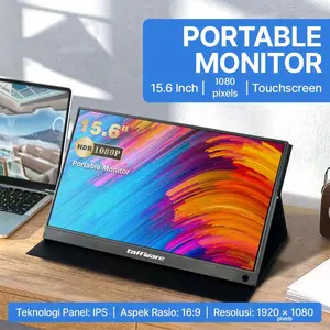 Taffware Portable Monitor FHD IPS 15.6 Inch 1080P Touchscreen - 1560MTS