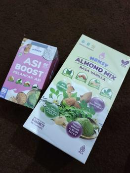 Product Review of MOMSY BUY 1 GET 1, ASI Booster 60 Kapsul X ALMOND MIX VANILLA 6 Sachet from s**h 2
