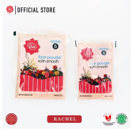Viva Bedak Tabur / Face Powder Satin Smooth Zak Sachet Refill Bedak Tabur Besar Mini Super