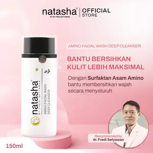 Natasha Amino Facial Wash Deep Cleanser 150ml Bersihkan Wajah Secara Maksimal Dengan Surfaktan Asam Amino