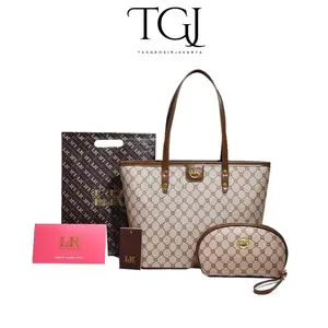 TGJ007LK TOTE BAG 2IN1 DOMPET TAS TANGAN WANITA  TAS KERJA WANITA Totebag
