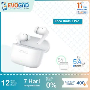 OPPO Enco Buds 3 Pro, True Wireless Earbuds | up to 54 hours Playback, IP55 Certification | Garansi Resmi Oppo 1 Tahun