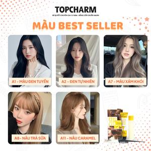 TOPCHARM MALL Kem Nhuộm Tóc Dưỡng Collagen TH PRO 5D 30 Màu Chuẩn Nâu Đỏ Tím Vàng Bổ Sung Collagen Bảo Vệ Tóc Thời Trang