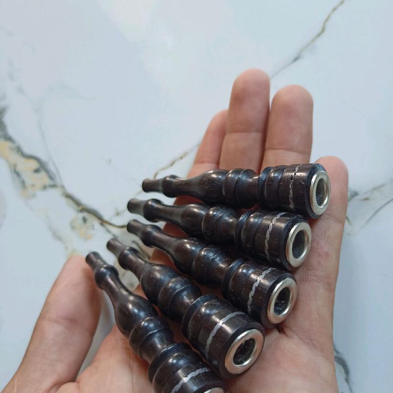 Onn Ciee Kayu Bertuah Galih Kelor Hitam Asli Motif Bubut Profil Panjang 7cm 1