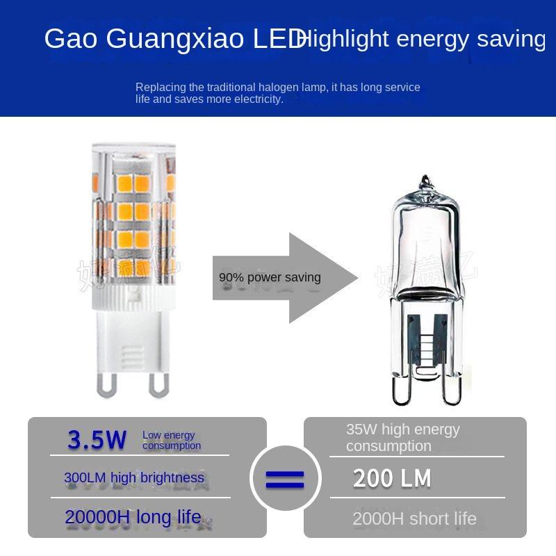 BIA Flicker-free G9 LED Corn Light, Wide Voltage 100-240V, High Brightness Energy-saving G9 LED Bulb, Ceramic, 5W, 9W, 10W, Warm White, White Light, Excellent Lighting 1