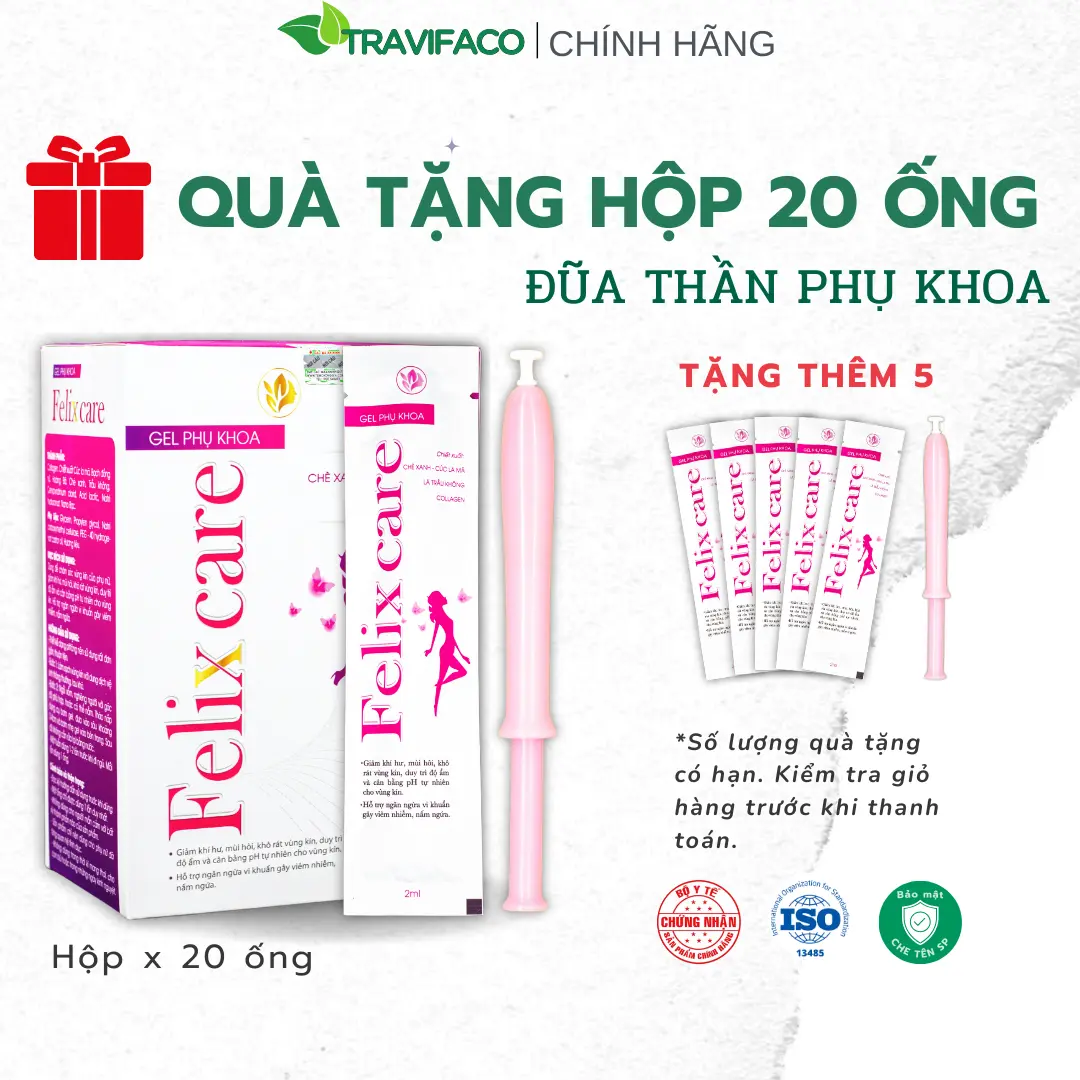 [QUÀ TẶNG] Đũa Thần Dung Dịch Vệ Sinh Phụ Nữ Hộp 20 Ống Tặng Thêm 5