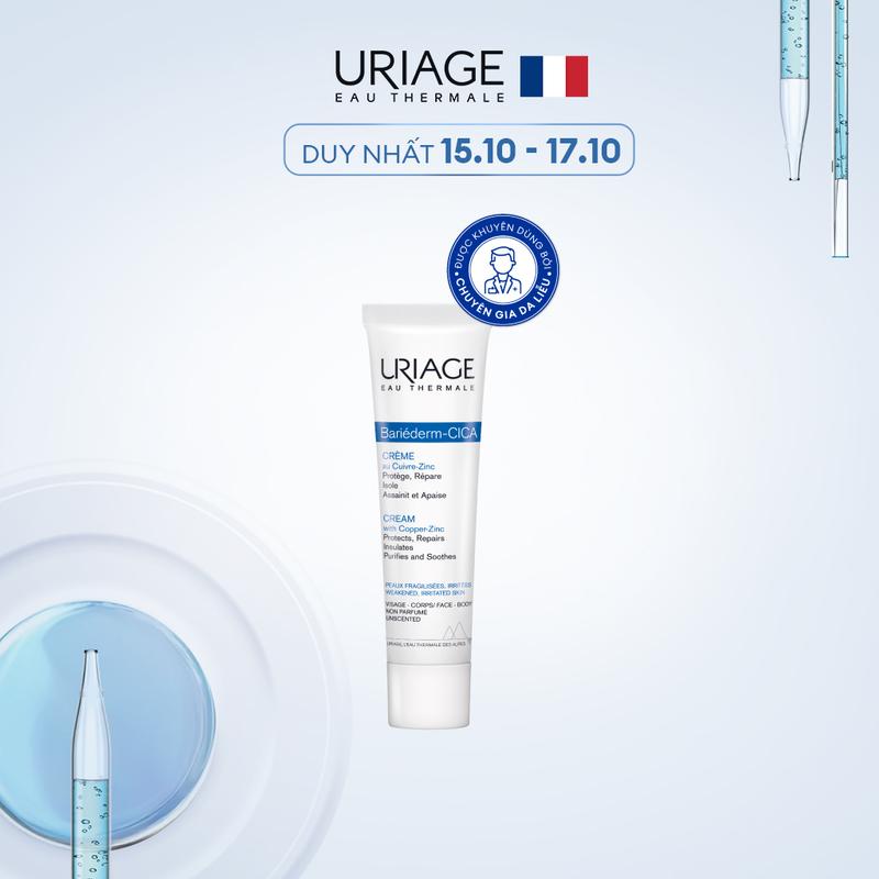 Kem làm dịu, làm lành và phục hồi da tổn thương URIAGE BARIÉDERM CICA-CRÈME