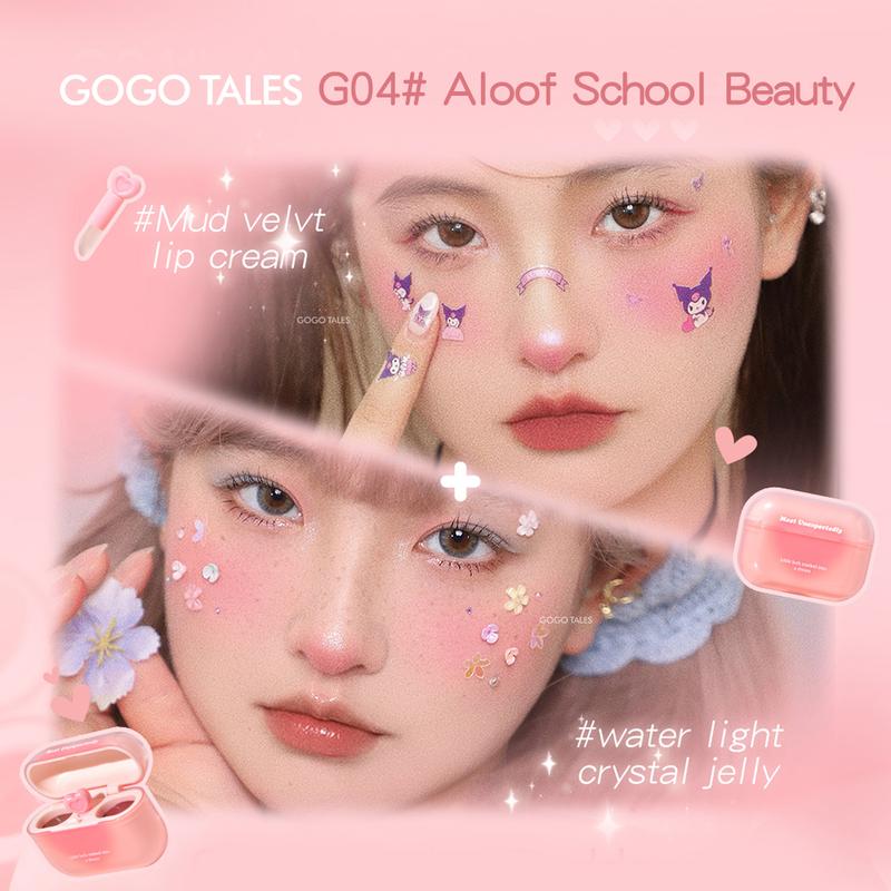 [BPOM]GOGO TALES LipPods Lipstik Cloud Sense Dual Colour Lipcream Lip Matte Velvet Lipstick Lip Tint Anak Sekolah Make Up Lip Gloss Bibir GT621 8