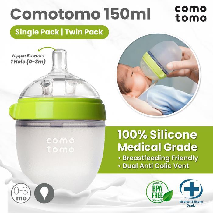 Jual [BEST SELLER] Comotomo 150ml Silicone – Botol Susu Bayi Newborn ...