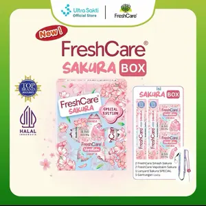 FreshCare Sakura Box Edisi Terbatas Spesial Halal isi 1 Box FreshCare Smash Vapobalm Top Brand Indonesia