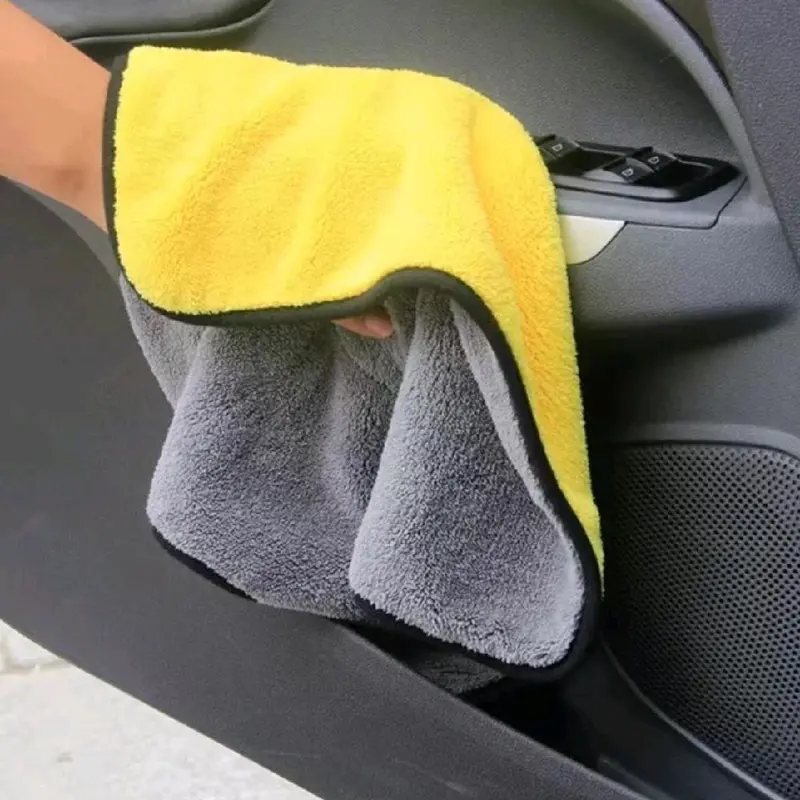 Kain Lap Microfiber 2 Sisi Super Tebal dan Halus 30 x 40 cm Auto Detailing - Best Seller - Rekomendasi Car Mobil 1