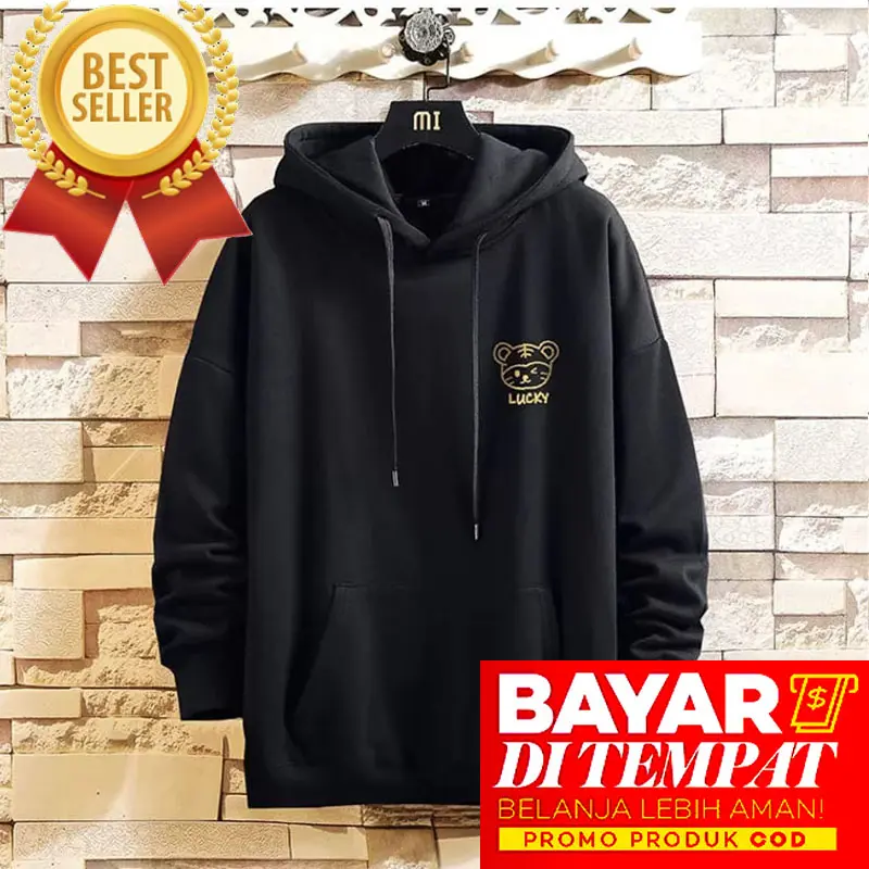 Sweater Pria Hoodie Dewasa Harga Grosir - Lucky Lion Tebal