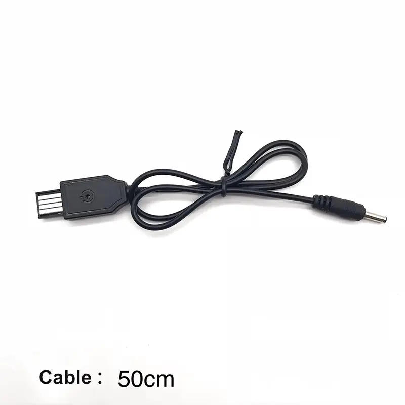 USB to DC 3.5mm 5.5mm charger adapter cable 5v to 4.2v strong light flashlight headlight charging cable 18650 special 1