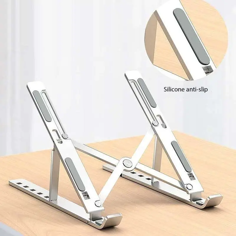Giá Chân Đế Máy Tính Xách Tay, Giá Chân Đế Máy Tính Bảng Để Bàn, Làm Mát, Có Thể Gập Lại, Dễ Mang Theo