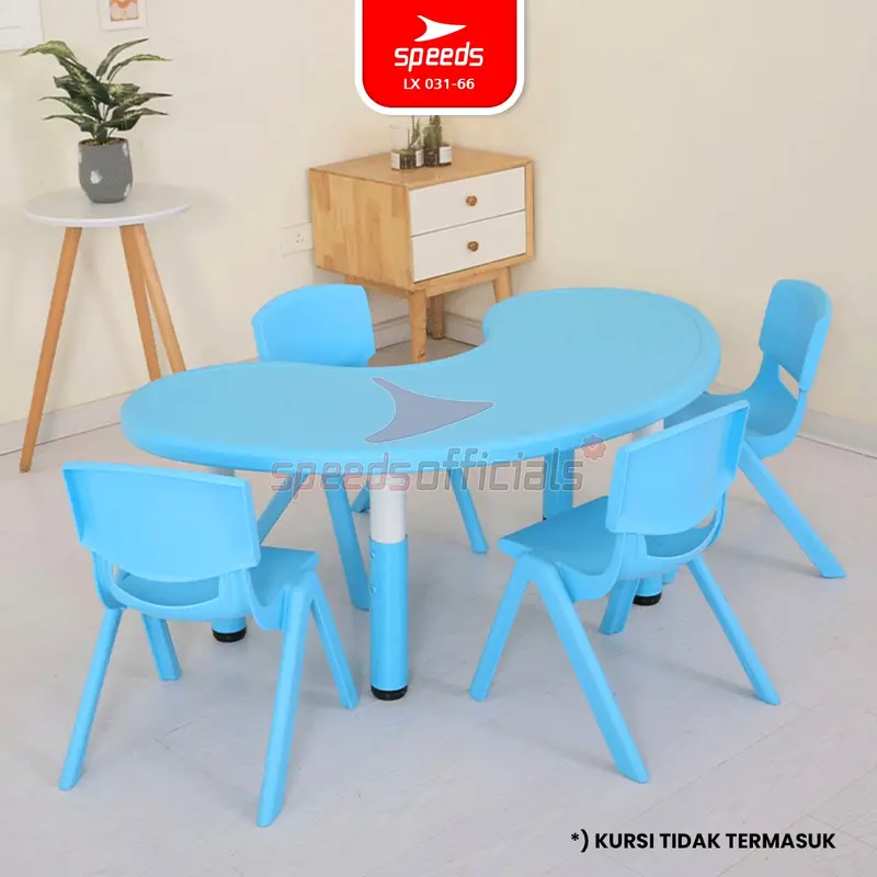 SPEEDS Meja Belajar Anak Colorful Bulan Moon Table Meja TK Paud Warna Warni Kids Table 031-66 7