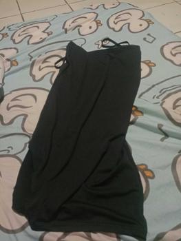 Product Review of One Set OOTD Wanita Kekinian Sweater Rajut Crop Silang + Dress Rayon Pendek Tali Kecil 058A from 🧚**️ 0