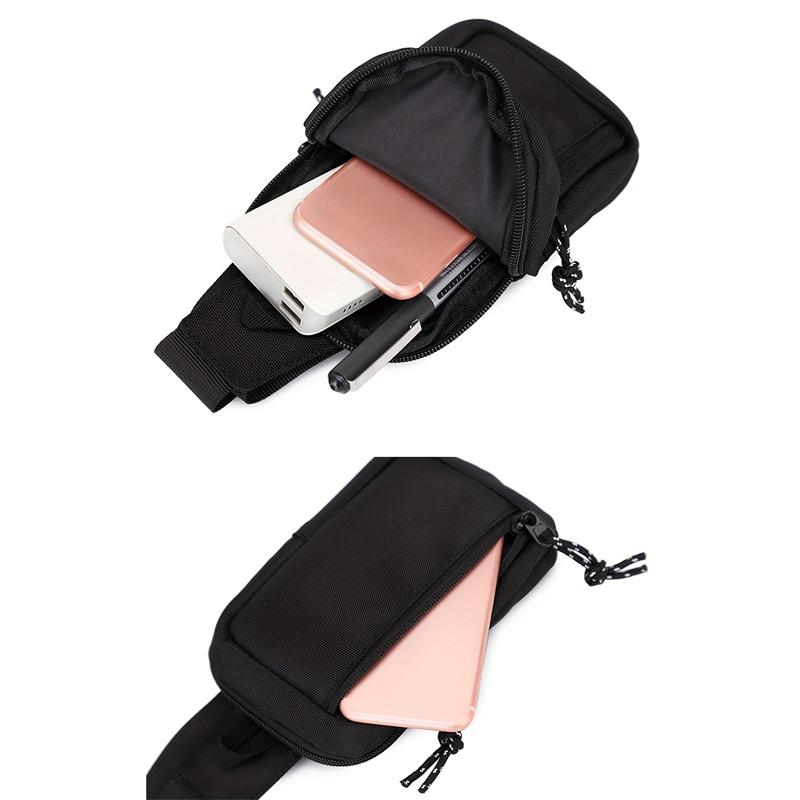 Product Introduction of 1pc Men's Mini Crossbody Bag Phone Bag Multifunctional Diagonal Shoulder Bag For Running Cycling Work Fashion Simple Messenger Bag 14