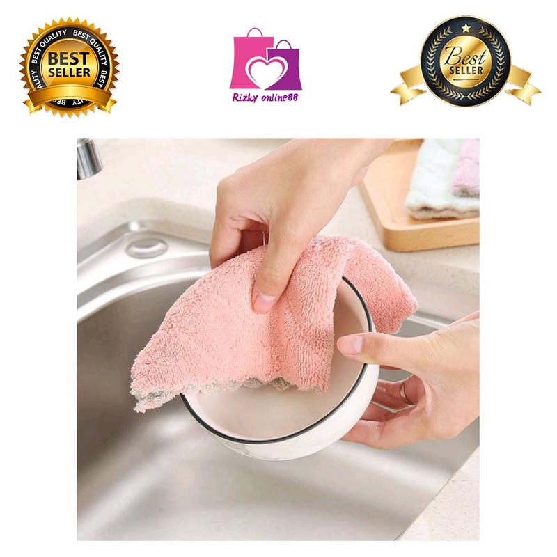 rizkyonline88 kain lap microifiber kain lap dapur kain serbet 2