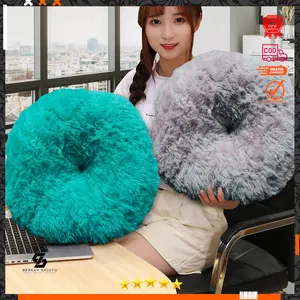 Alas Duduk Bundar Ukuran jumbo Bantal Sofa Bulu Bundar