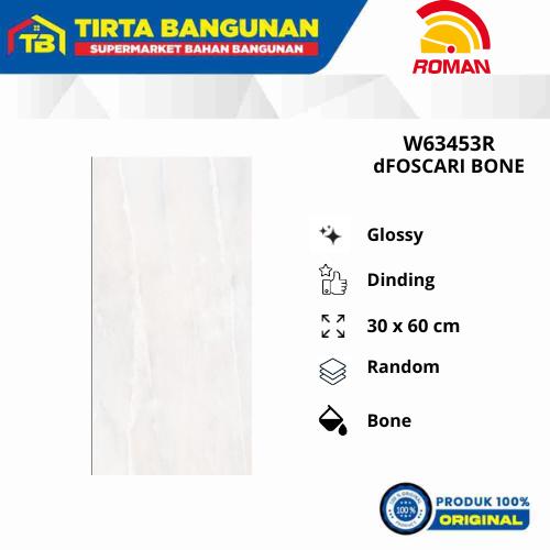 Gambar ROMAN KERAMIK 30 X 60 CM WALL TILE W63453R dFOSCARI BONE KERAMIK DINDING KW 1 dari Tirta Bangunan Kota Depok Tokopedia