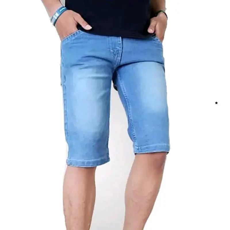 Celana Jeans Pendek Pria Denim Premium Terlaris Blue Navy Snow Black Grey 2