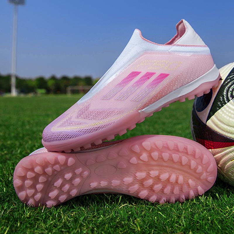 Giày Bóng Đá T61-2025 Mới Không Dây Màu Hồng Dành Cho Nam Và Nữ Thiết Kế F50 Liền Mạch Thích Hợp Cho Các Hoạt Động Ngoài Trời Ngoại Cỡ 35 Đến 45 Thích Hợp Cho Cỏ Nhân Tạo Giày Thể Thao Bóng Đá