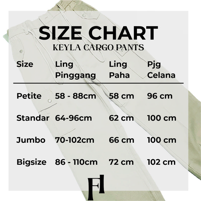 FUTI ID - Keyla Pants Celana Cargo Panjang  kulot Wanita Highwaist Premium Santai Karet Nyaman Tebal Lembut serut bawah 8