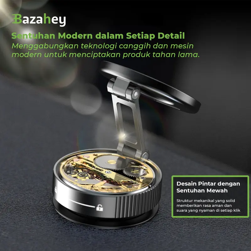 ROJO FOX Magnetic Phone Holder 360° Rotation & Foldable | N52 Strong Magnet | 1200X Suction Power | Car & Desktop Compatible Penyangga Motor 6