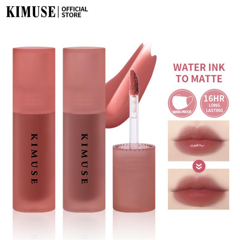 Son Kem Màu Nước, KIMUSE, 13 Màu, Không Thấm Nước, Lâu Trôi, Son Bóng Dạng Lỏng Lì Son Môi  Cosmetic