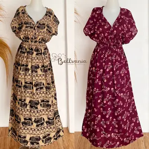 Daster Manohara Busui Panjang Bali Leopard