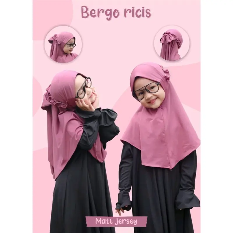 hijab anak Pita ricis usia 4-9tahun 0