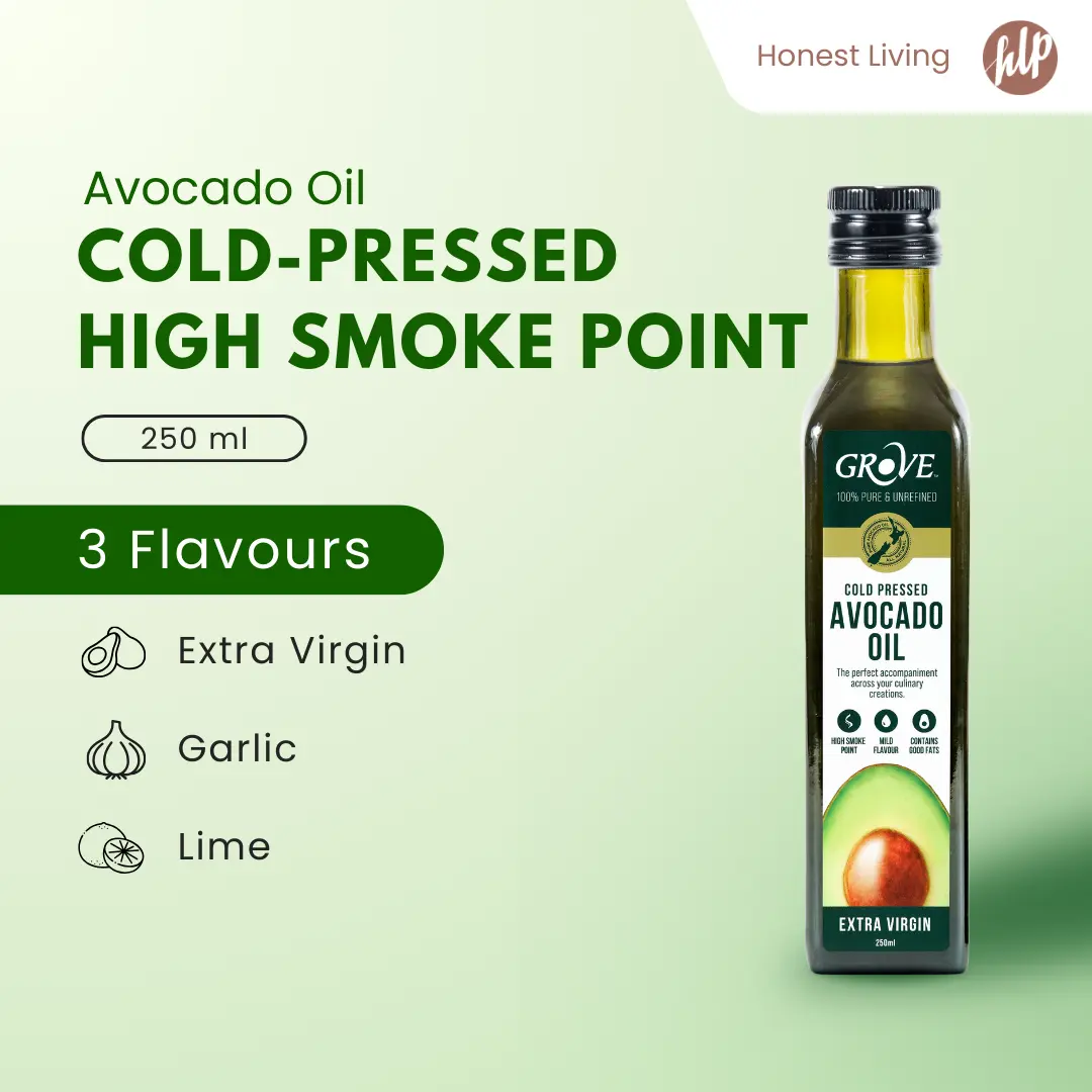 GROVE Cold-Pressed Avocado Oil 250ml - Made in New Zealand, High Smoke Point, Plant-Based, Vegan & Gluten-Free
