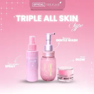 TRIPLE ALL SKIN TYPE MOIST GLOW & SEMANGKA SPRAY & MATCHA GENTLE WASH