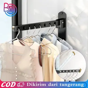 Jemuran Baju Apartemen Foldable Apartment Clothesline Jemuran Baju Balkon Rak Pengering Lipat