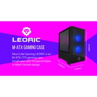 Gambar CASING CUBE GAMING LEORIC Mesh - Mid Tower mATX Tempered Case dari Techno Computer Bali Kota Denpasar 3 Tokopedia