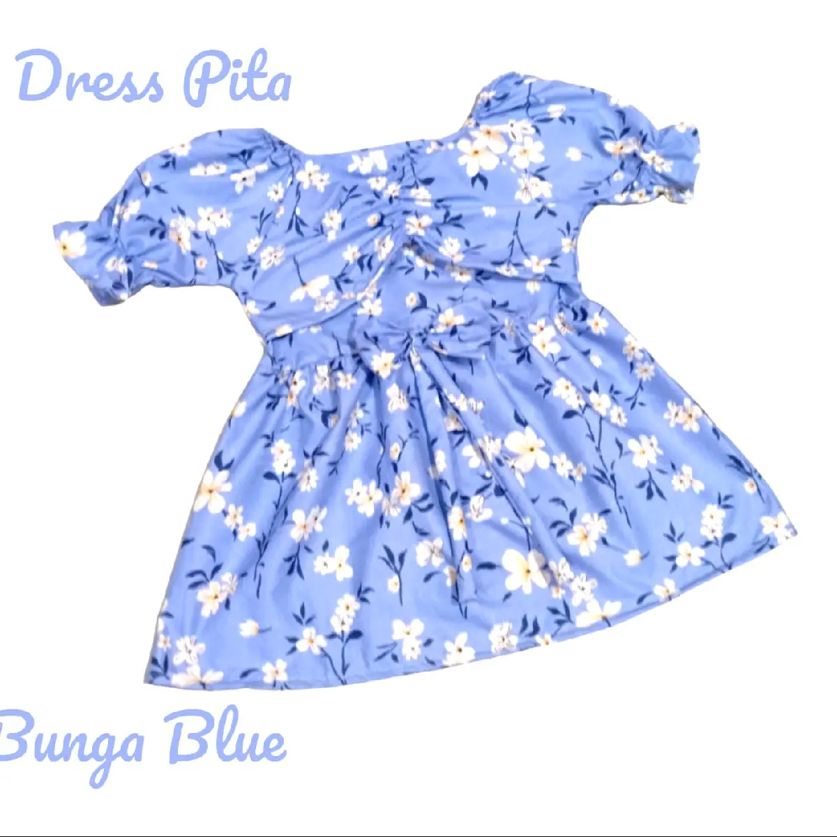 DRESS ANAK BAYI PEREMPUAN 0-3 TAHUN BAJU DRESS MOTIF BUNGA PITA Cotton
