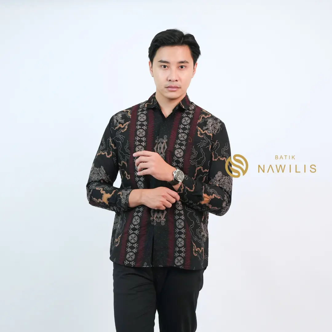 BATIK NAWILIS Kemeja Slimfit Lapis Furing Premium Motif MARAPI