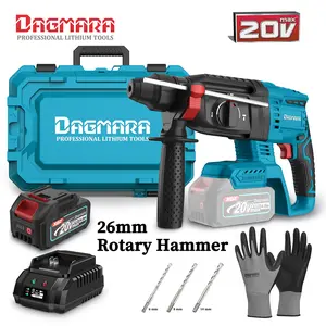 Dagmara Hammer Impact Rotary Drill Baterai Portabel - Torsi Maksimum 26MM