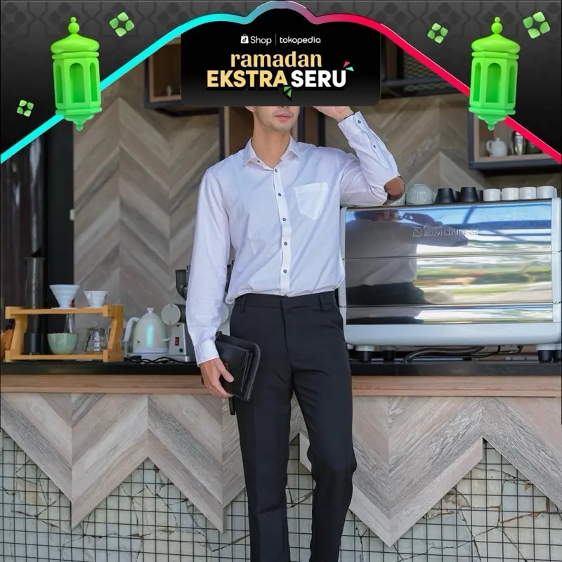 (PREMIUM) Celana Formal Pria Slimfit Panjang Kerja Kantor