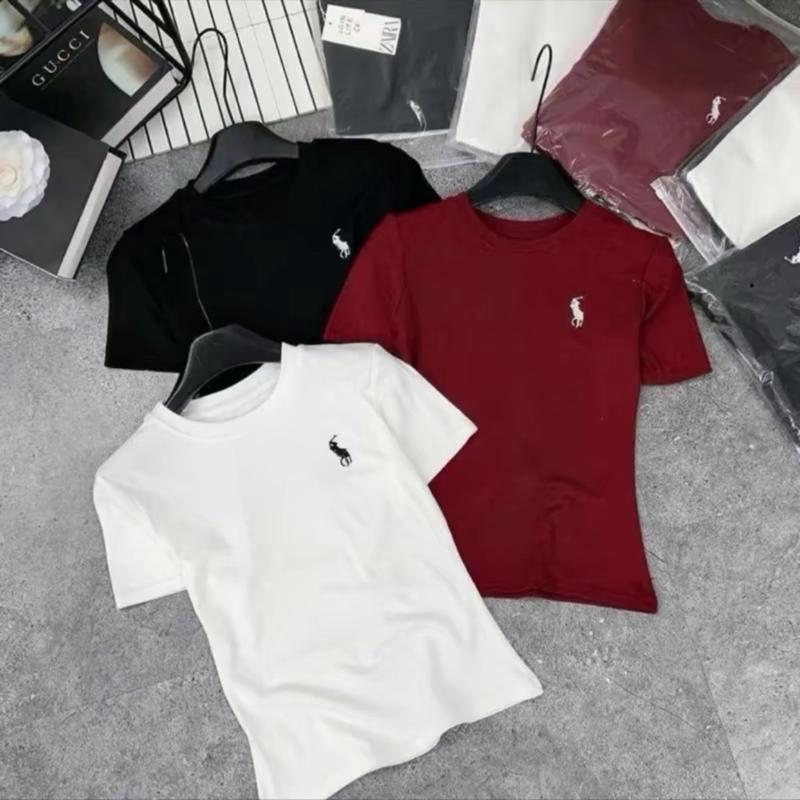 Áo thun babytee ôm body chất thun tăm - in ngựa