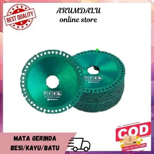_MATA GERINDA HIJAU GERIGI BESI/KAYU/BATU CUTTING DISC DIAMOND SAW BLADE