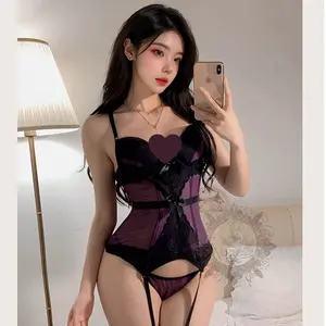 【COD】Lingeria Hot Renda Wanita fashion Setelan slim lingery premium  import malam baju tidur