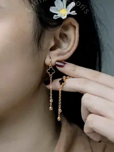 Anting Semanggi Anting Panjang Anting Titanium Anti Karat Anti Luntur