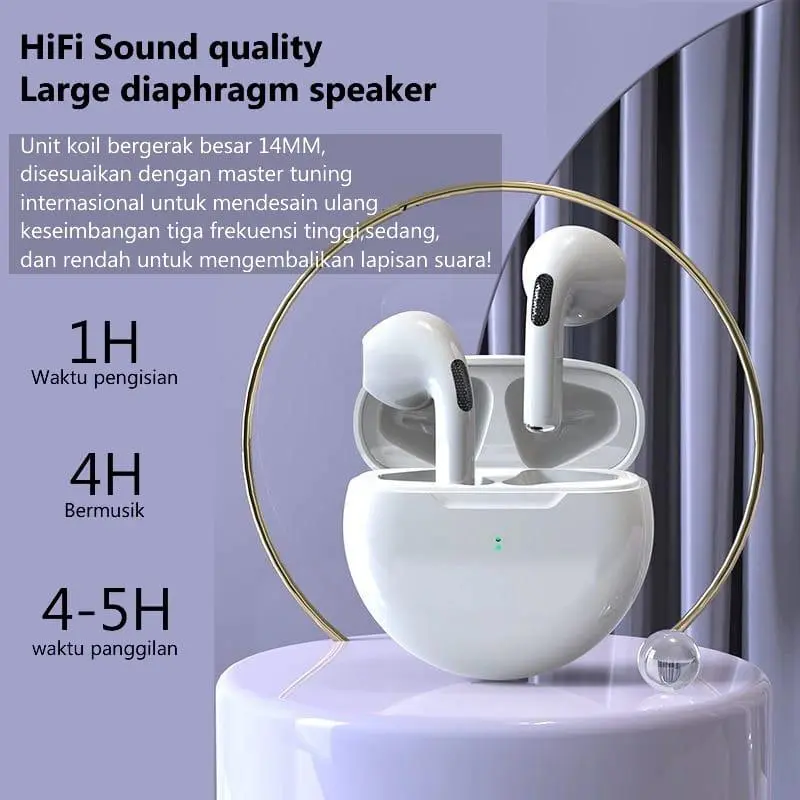 i13 Pro TWS Headset Bluetooth Bass 9D HiFi Stereo Sound Earphone Wireless Waterproof Headphone 0