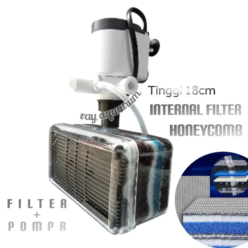 Semi Undergravel Honeycomb Filter aquarium Busa 8D 0
