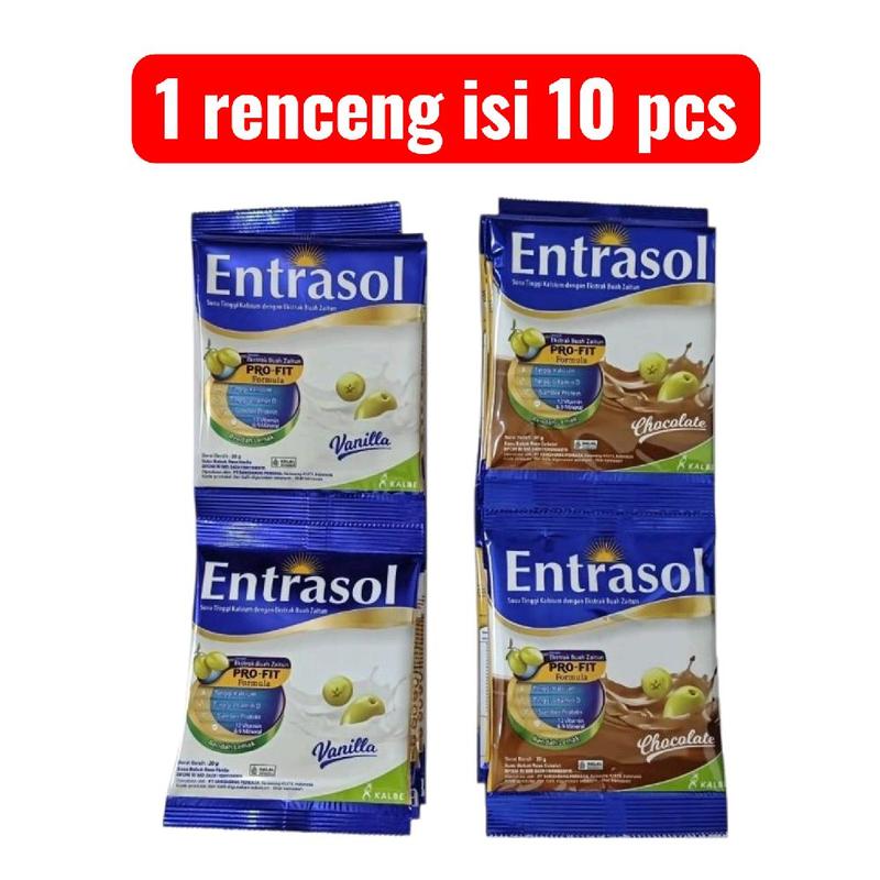 Entrasol Susu Entrasol Sachet 20 Gram Isi 10 Pcs Rasa Vanilla ...