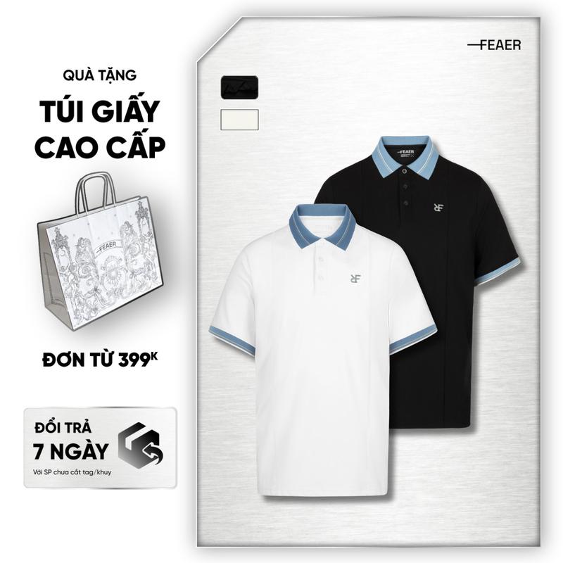 Áo polo nam Zeph cổ bẻ, vải Coolmax mịn mát thấm hút mồ hôi, thoáng khí tốt, logo thêu thanh lịch, sang trọng, trẻ trung - FEAER