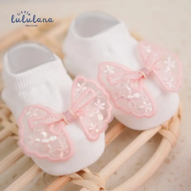 Little Lululana - Lily | Kaos Kaki Bayi Unisex Sepatu Anak Bayi 3D | Newborn Baby Socks | Kaos Kaki Bayi perempuan 0–6 Boneka Lucu Anti Slip satu  paket 7
