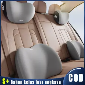 【Ready Stock Tersedia】 Bantal leher dan pinggang mobil bantalan kepala penyangga pinggang bahan busa memori cocok untuk kursi pengemudi dengan penyangga leher dan pinggang Cocok untuk interior mobil Car