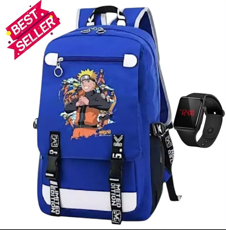 TAS SEKOLAH ANAK SD PAUD TK - RANSEL ANAK SEKOLAH NARUTO TRANSFORMAN - TAS ANAK LAKI LAKI COMBO BANYAK BONUS - BACKPACK ANAK COWOK ANIME NARUTO 3